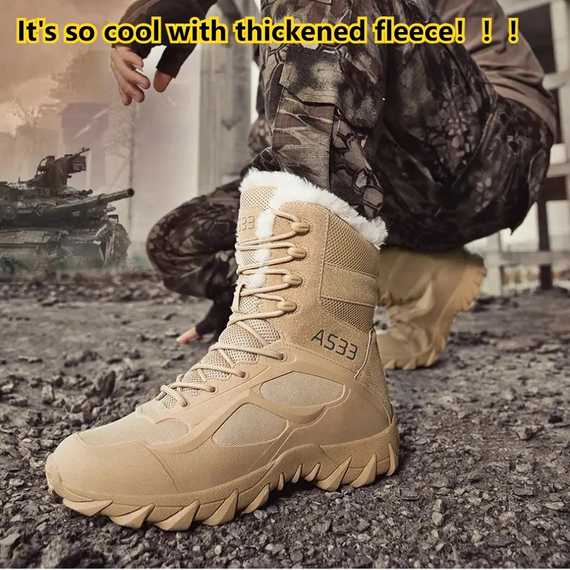 

Outdoor Hiking Boots Military Training Boots Anti-Slip Wear-Resistant Durable Mountaineering BootsTactical Boots Sizes38-48 MX08