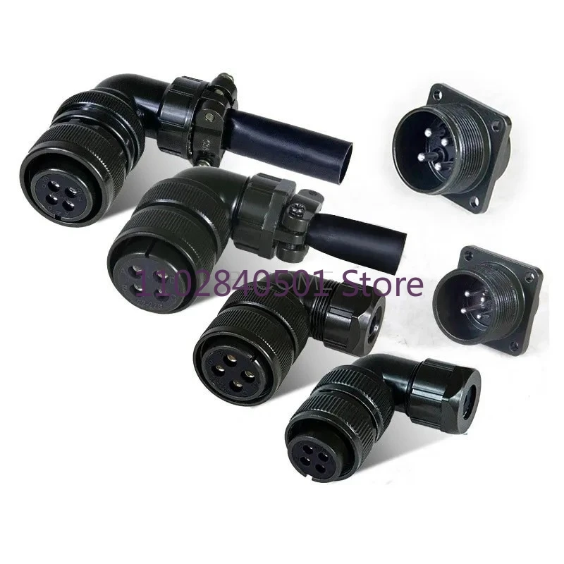 18-10 22-22 32-17 20-4S AMP D-5 Power Connector 4 Pins Plug Socket for A06B-6114-K210 FANUC Mitsubishi Servo Motor