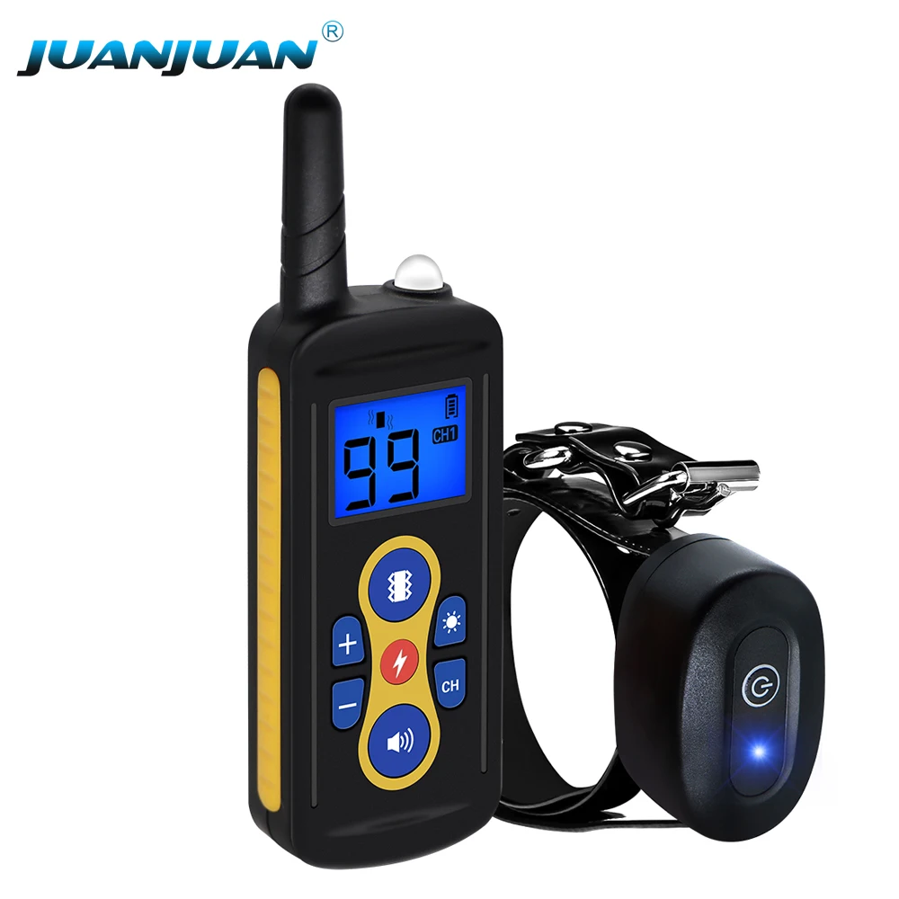 Collar de Adiestramiento para Perros Coofull T-600 Recargable, Impermeable, Antiladridos, con Control Remoto