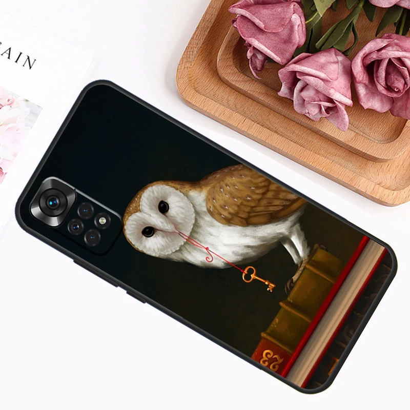 Cartoon Owl Case For Xiaomi Redmi Note 12 8 9 10 11 Pro Note 12S 11S 10S 9S 9A 9C 9T 10A 10C 12C Cover