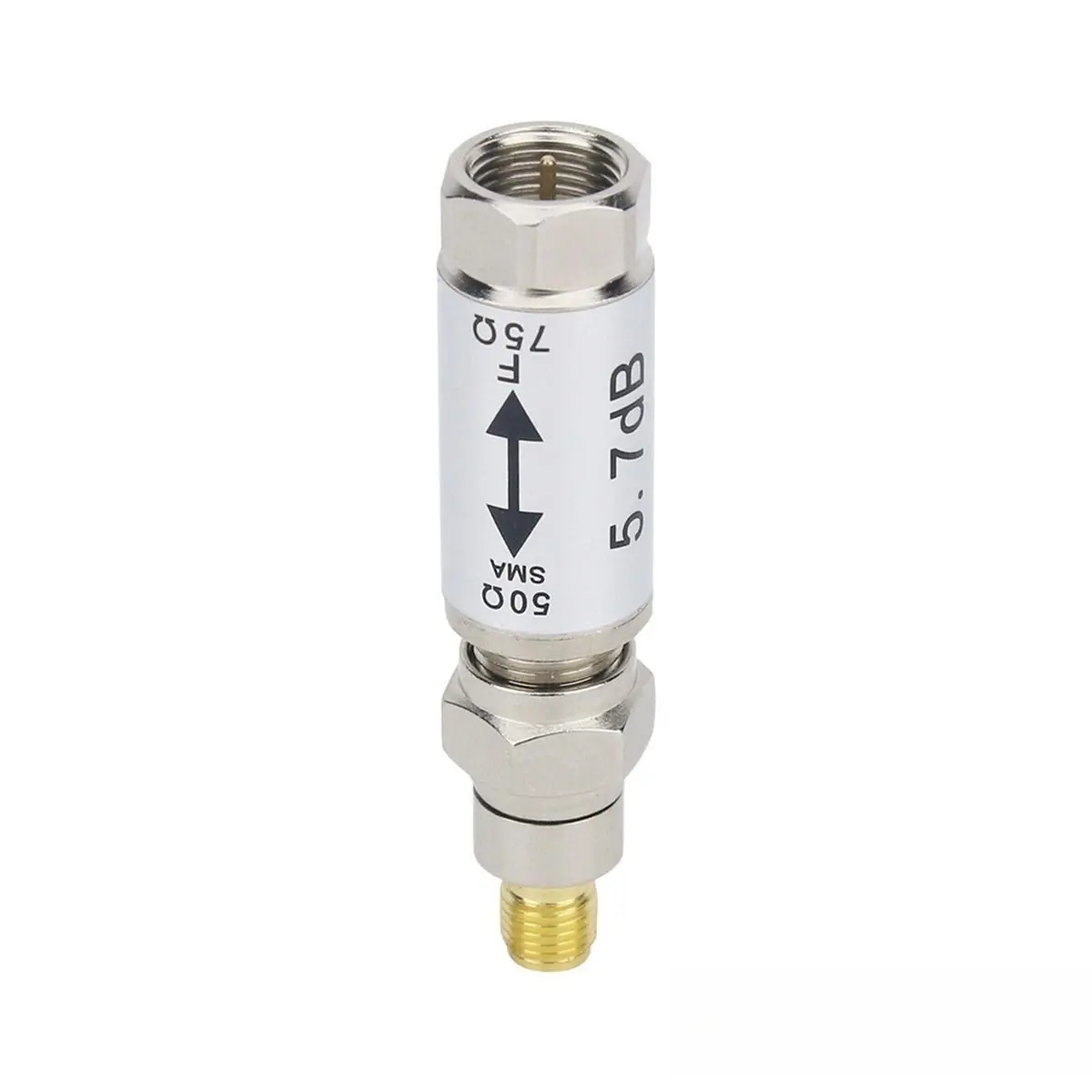 L73A NEW SMA Female to F Male Coaxial Adapter 0-3GHz Connector 50-75 Ohm Impedance Converter for Antenna TV Satellite Test