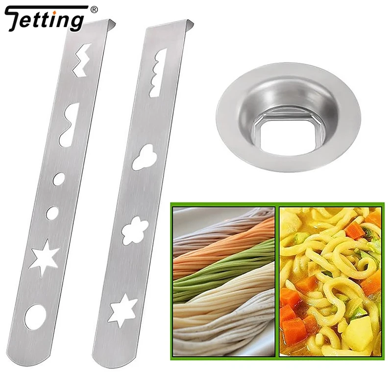 3Pcs/set Pastry Attachment Biscuit Attachment Stainless Steel With Connection Ring Biscuit Mould For Size 5 Meat Grinder