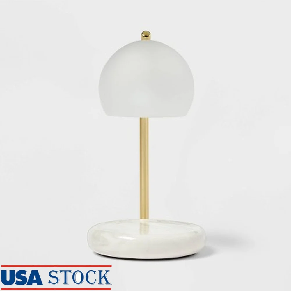 Electric Candle Lamp Warmer Frosted Glass Shade Ceramic Base Halogen Bulb Timer Function Home Decor Fragrance Release