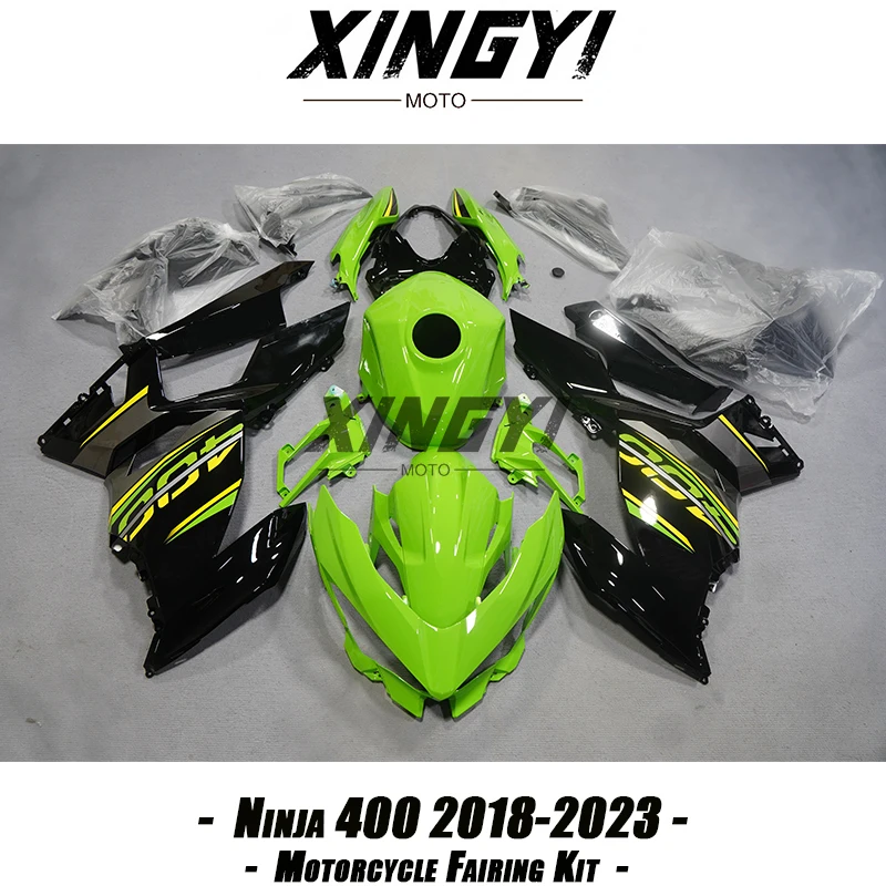 Fit for KAWASAKI Ninja 400 2018 2019 2020 2021 2022 2023 High Quaility Plastics Fairing Kit Injection mold Bodywork Kit Green