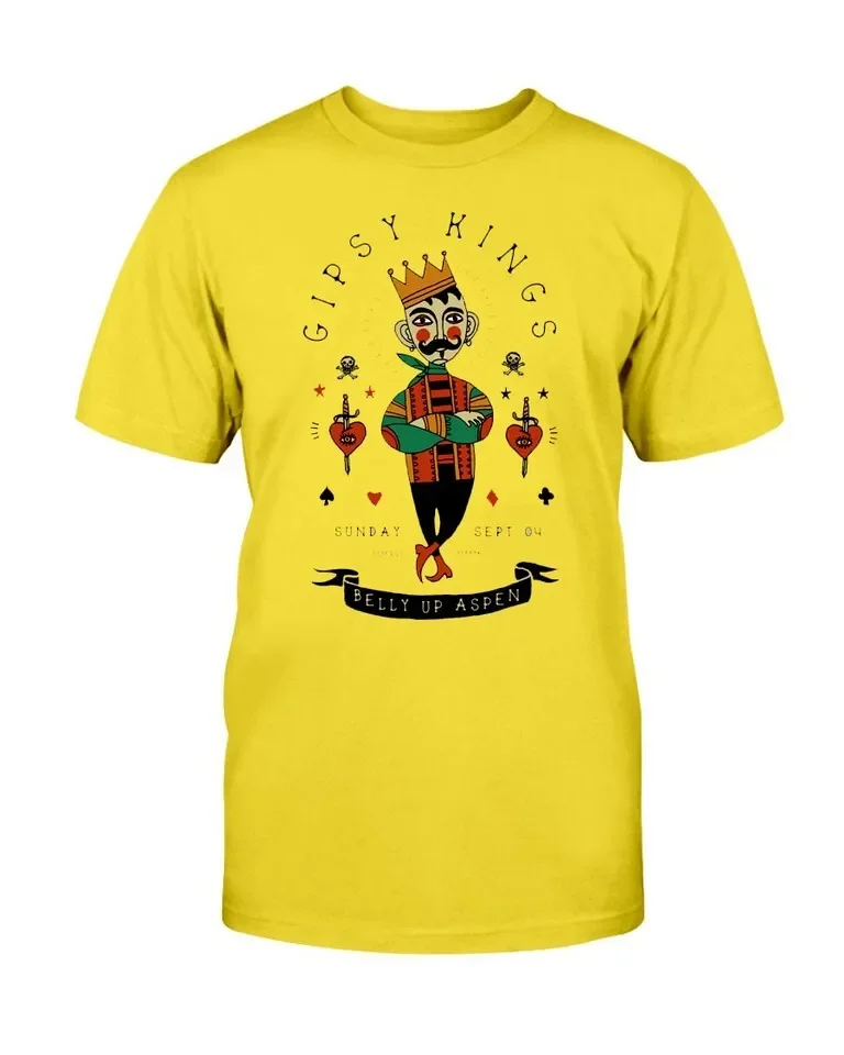 Gipsy Kings band poster T-shirt yellow Short sleeve All Sizes S to 5Xl 1F840