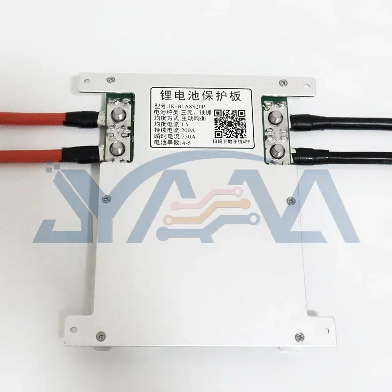 4s-7s/8s 200a 24v JK 1A active balance lfp lifepo4 3.2v lithium high voltage protection board battery management system(bms)