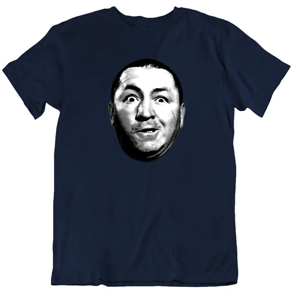 Curly, The Three Stooges, Moe Larry Shemp Face Vector Funny T Shirt Tee Gift New