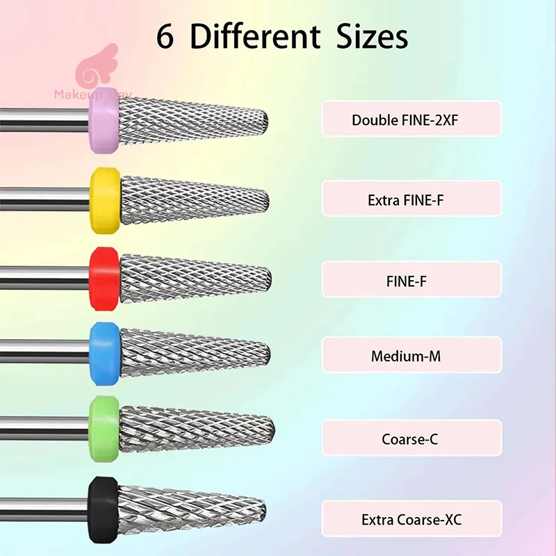 1pc タングステン鋼マニキュア研削ヘッド研磨角質リムーバートウモロコシカルスフットケア電動ツールネイルアートアクセサリー