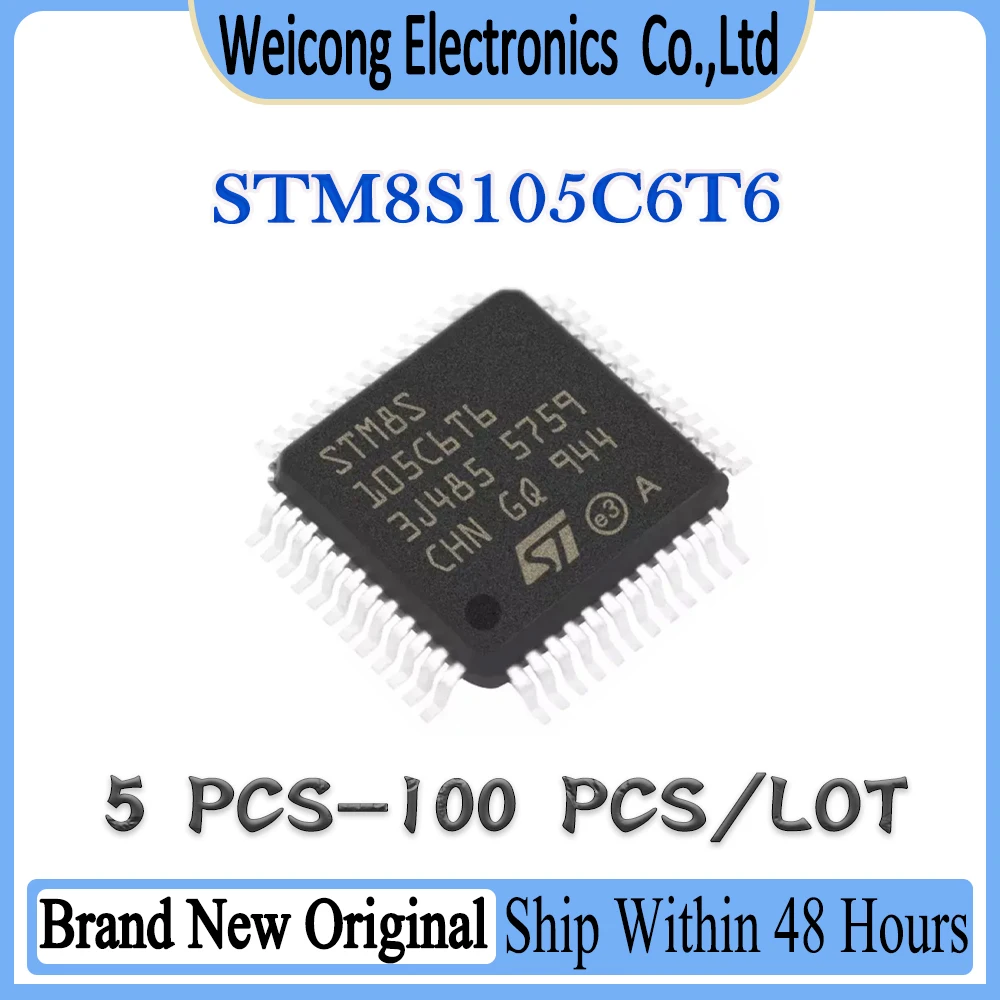 

STM8S105C6T6 STM8S105C6T STM8S105C6 STM8S105C STM8S105 STM8S STM8 STM New Original IC MCU Chip LQFP-48