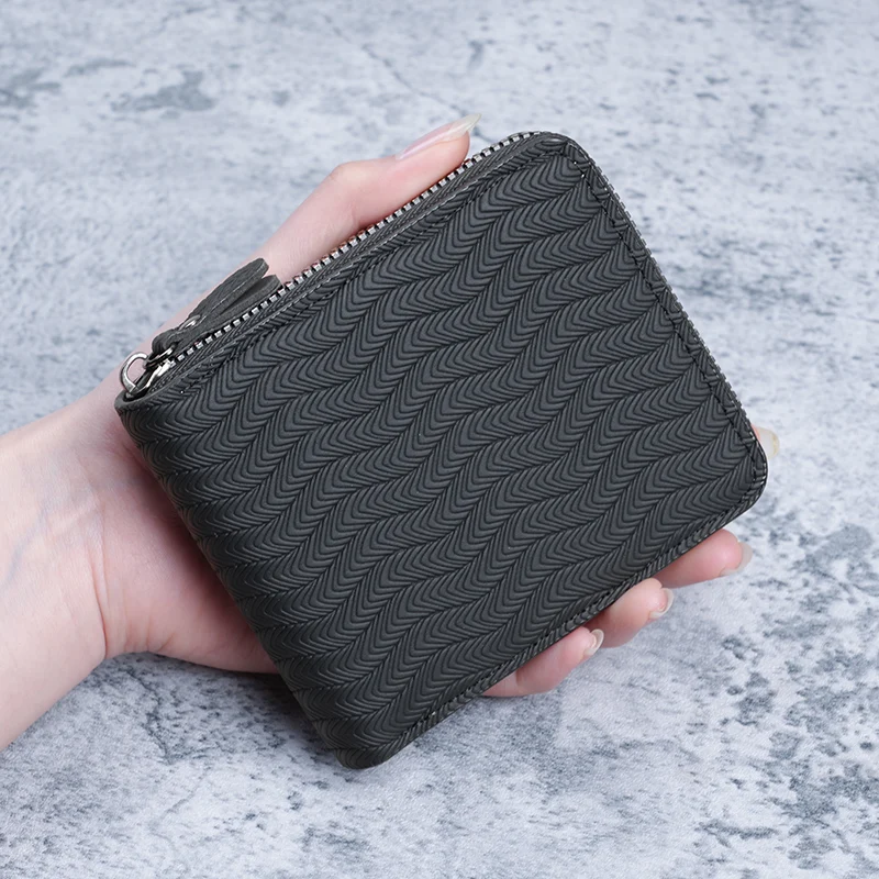 New Men's Short Wallet Trendy Multi-Card Large Capacity Coin Purse Card Holder Money Clip Factory Direct Sale in Stock