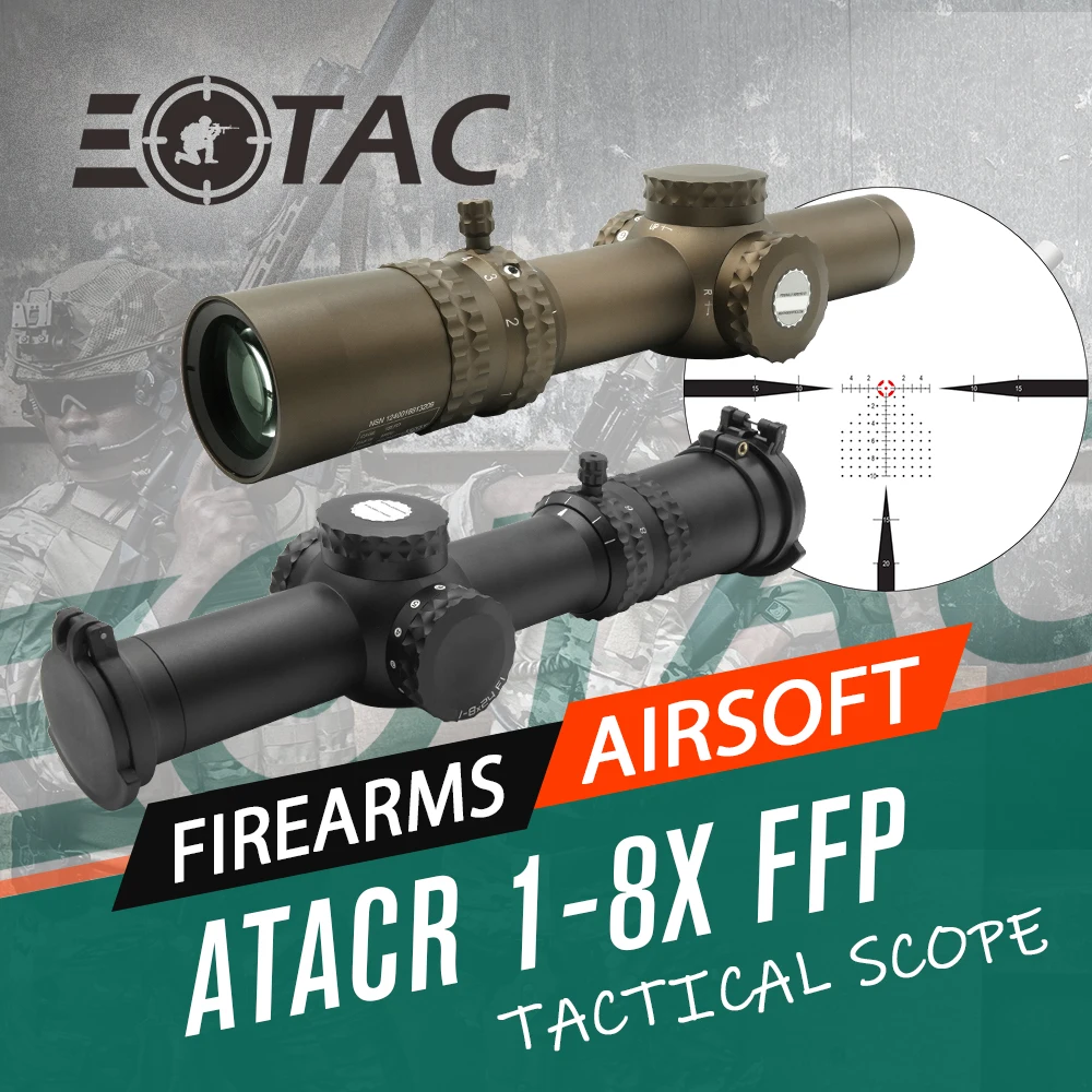 

Tactical ATACR 1-8X24mm FFP LPVO Riflescope Original Markings