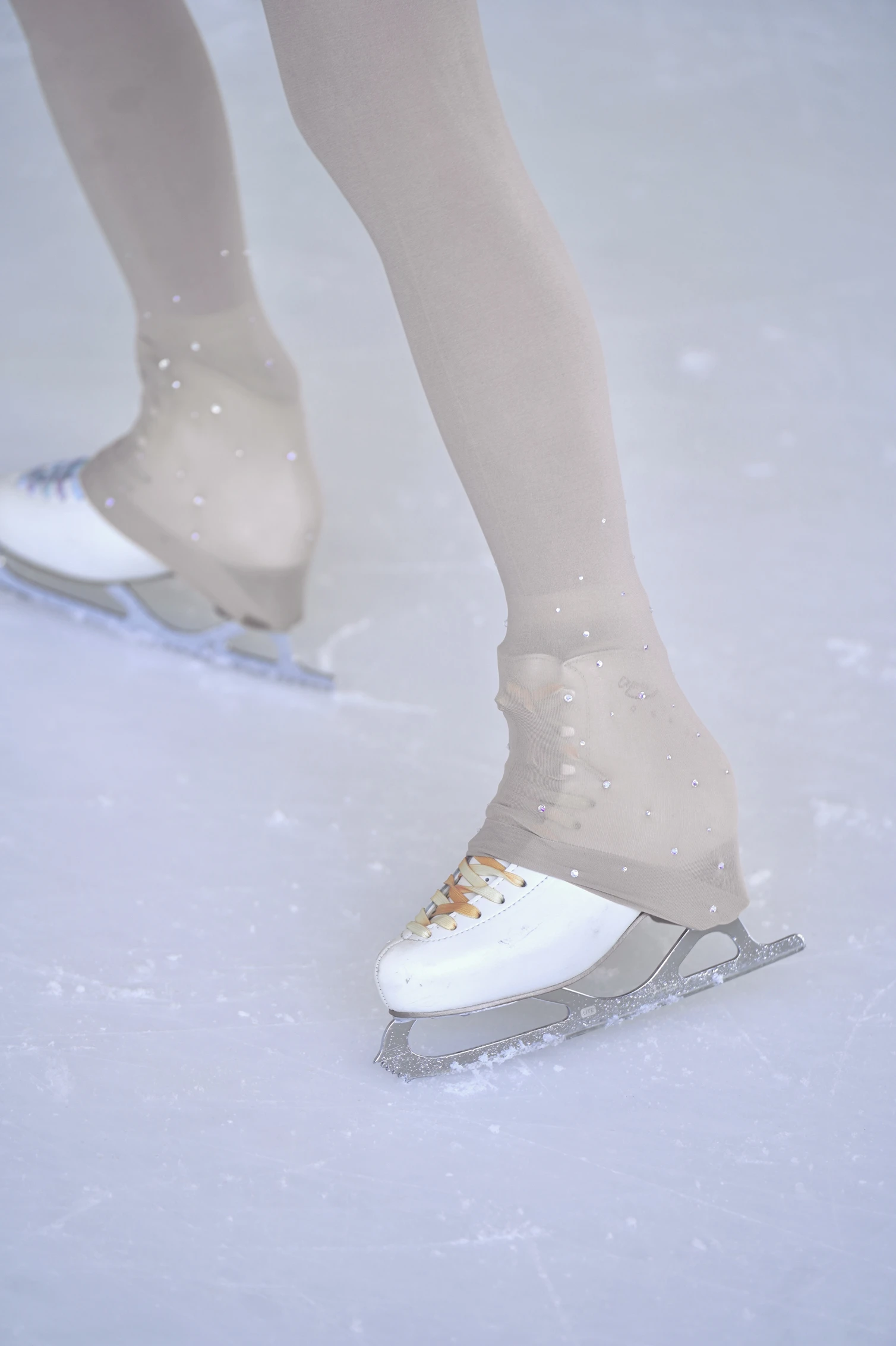 Black Flesh Color Figure Skating 