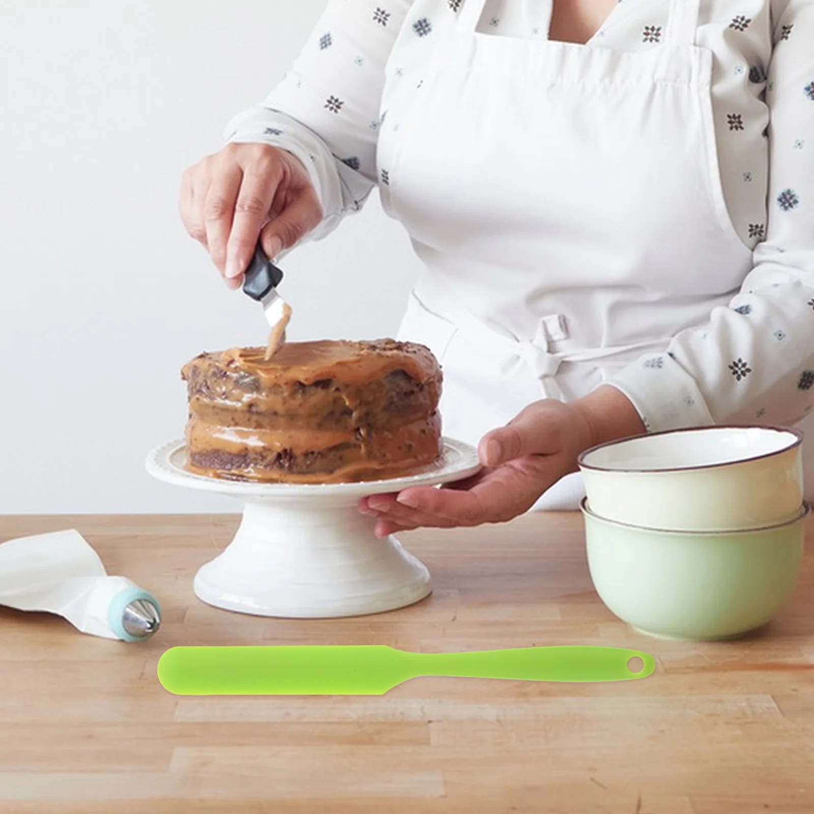 

Silicone Scraper Spatula Seamless Heat Resistant Baking Tool For Jams Sauces Creams Kitchen Cooking Utensil Jar Cake