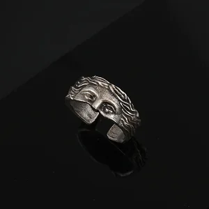Cincin untuk Pria Cincin Topeng Venus Kreatif, Relief Perak Thailand Retro dengan Hadiah Pengakuan Cincin Pembuka yang Dapat Disesuaikan 6 cincin asli penjualan terbaik - №