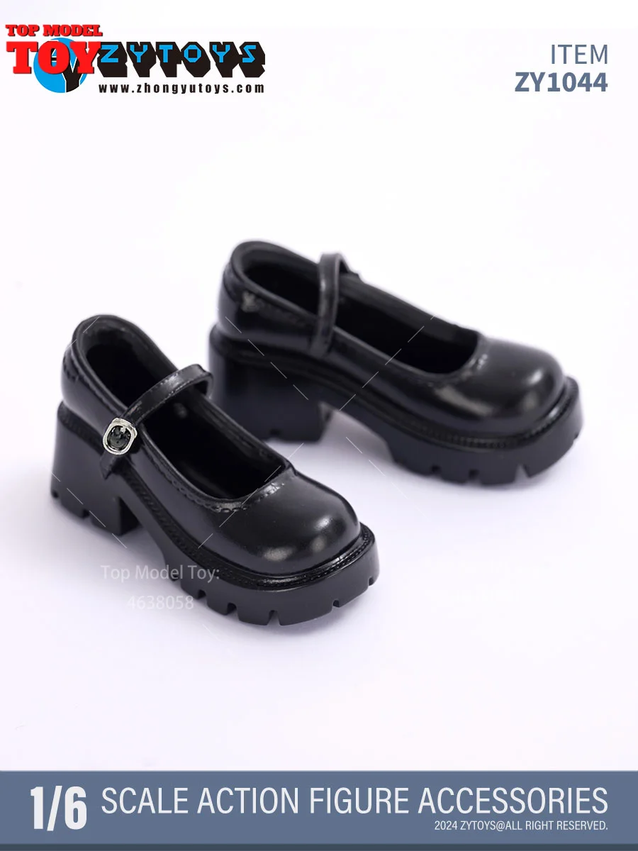 ZYTOYS ZY1044 ZY1039 1/6 School Meisje Zwart Lederen Schoenen JK Uniform Vrouwelijke Schoenen Model Fit 12 ''Soldaat Action Figure body Doll