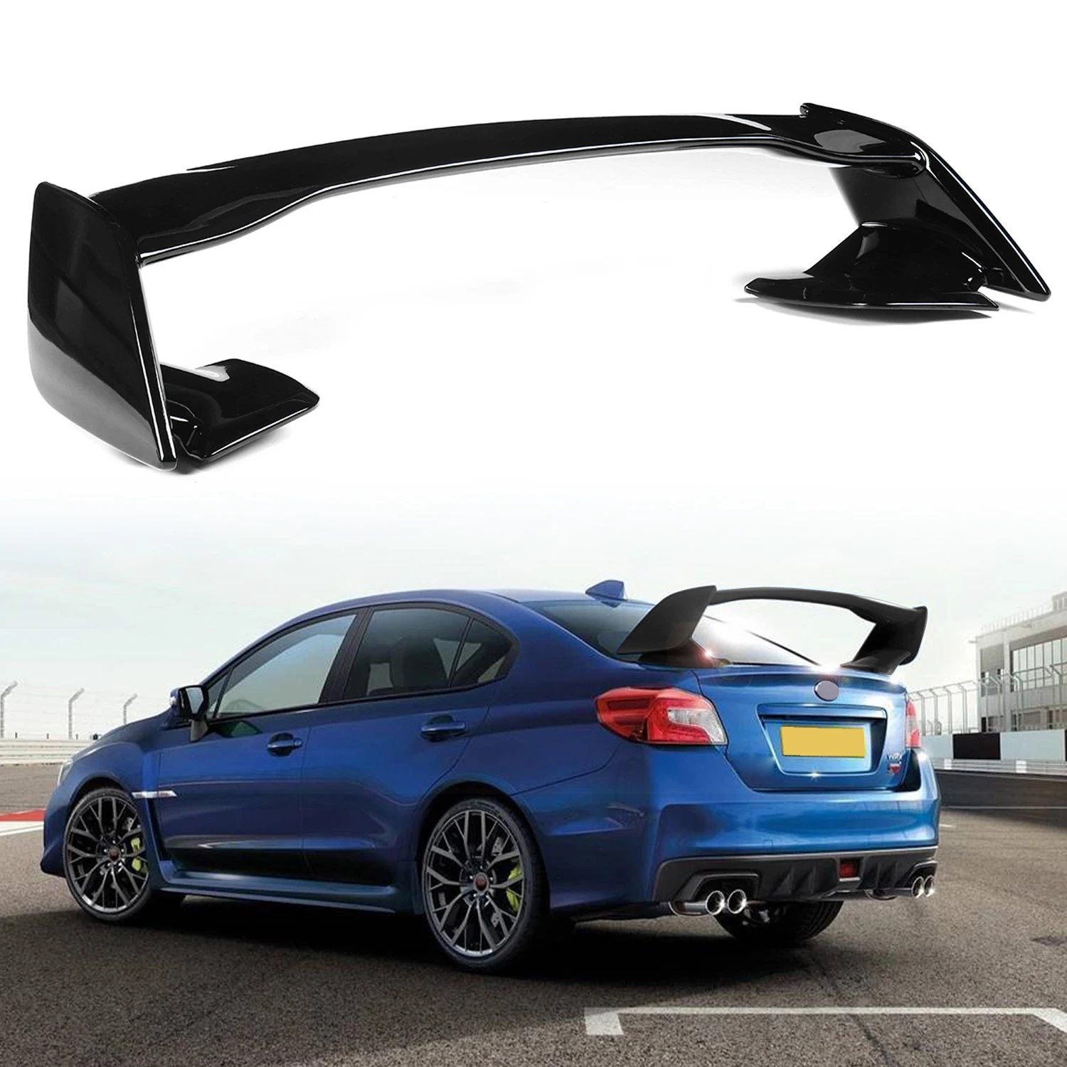 

Car Accessories For Subaru WRX STI 2014 2015 2016 2017 2018 2019 2020 2021 ABS Rear Roof Spoiler Wing Trunk Lip Boot Cover