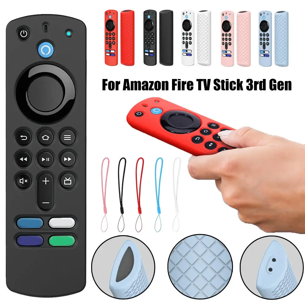 Soft Shell Remote Controller Protector Remote Control Skin Silicone Cover Protective Case For Amazon Fire TV Stick 3rd Gen view 2