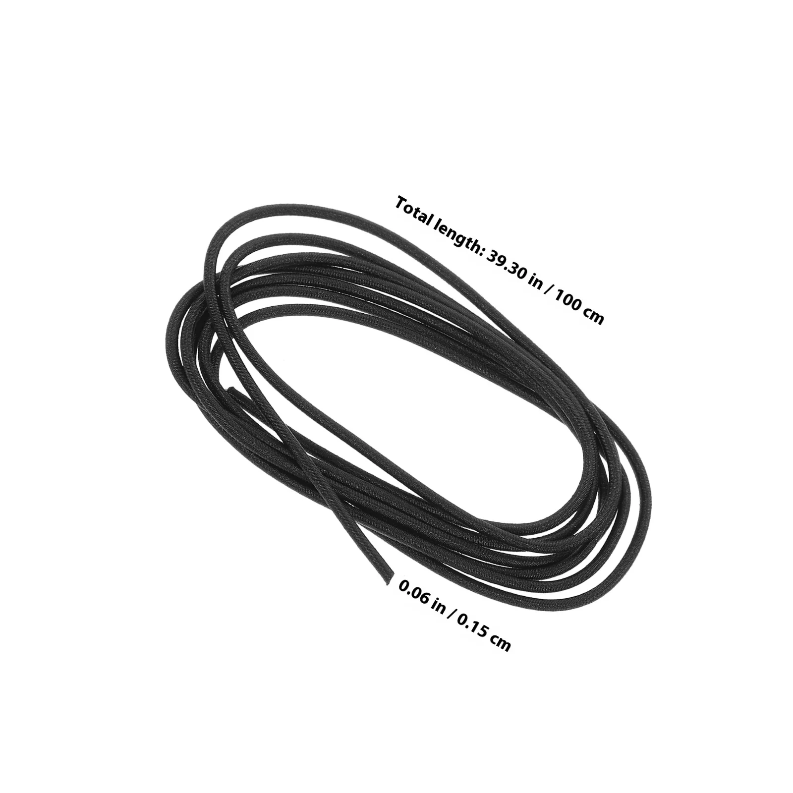 4pcs Black Elastic Bands For A5 Notebooks Heavy Duty Nylon Ropes With Metal Buckle Replacement Refills Handicraft