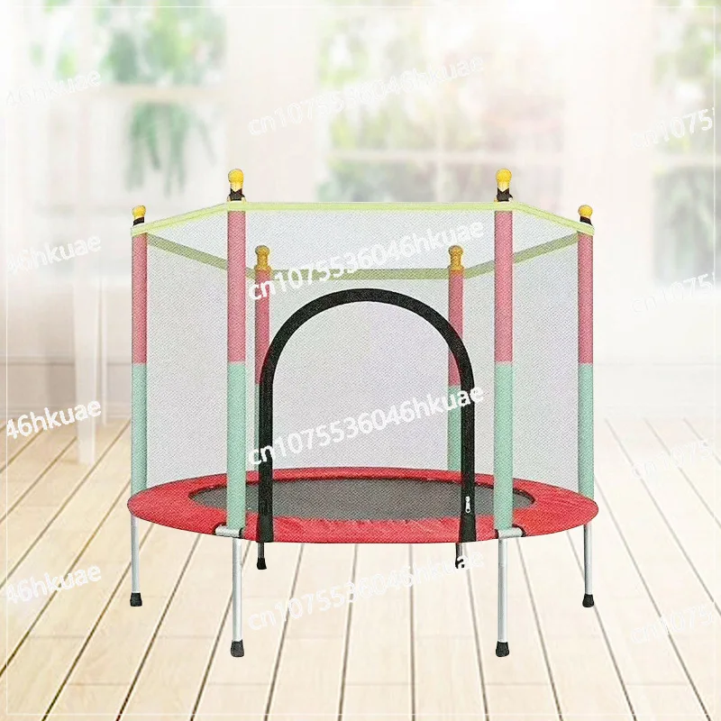 Trampoline household children indoor children baby jumping bed with protective net family small bouncing bed toy