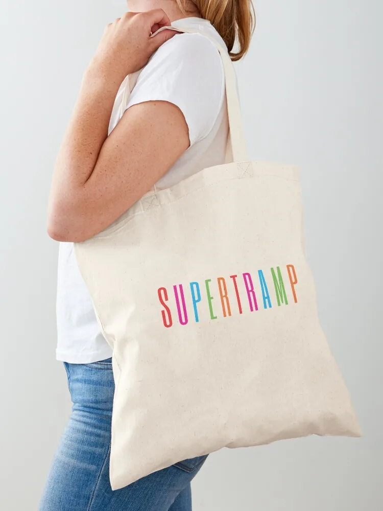Supertramp Tote Bag Portable shopping bag Woman shopper bag custom bags shopping trolley