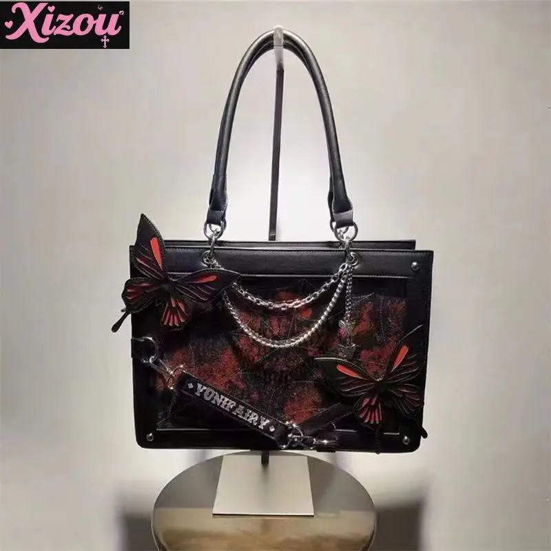 

Готическая паутина Dack Series Lta Bag Лабиринт Бабочка Лолита Девушка 2D Аниме Meeting Сумки через плечо на одно плечо для женщин