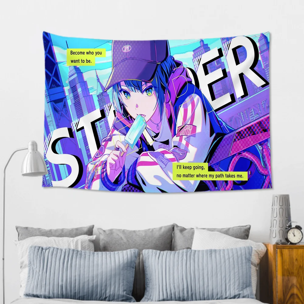 Kiritani Haruka لعبة الرسوم المتحركة مشروع Sekai نسيج غرفة ديكور قماش صوفي حفلة معلقة خلفية غرفة ديكور غرفة الطفل