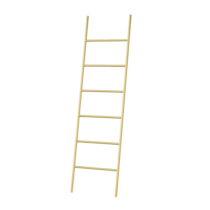 

Nordic towel rack simple bedroom wrought iron against the wall coat rack floor-to-ceiling ladder-shaped clothes storage rack han