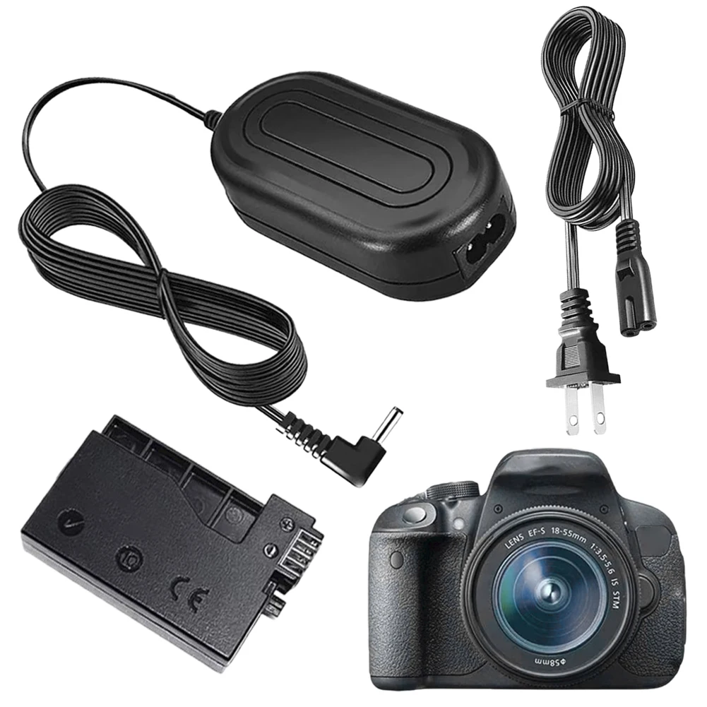 

ACK-E10 Power AC Adapter Kits LP-E10 Dummy Battery PS700 DC Coupler Kit for Canon EOS 1100D 1200D Rebel T3 T5 Kiss X50 X70