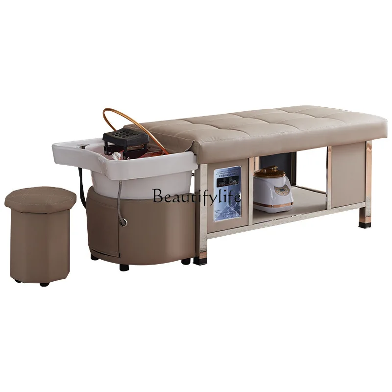 

Massage head treatment bed Barber shop Water heater Constant temperature water circulation fumigation Thai shampoo bed