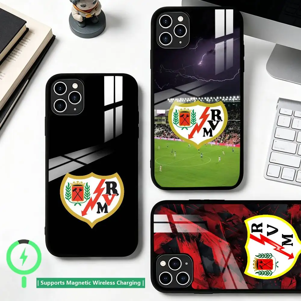 

Football Club R-Rayo Vallecano Phone Case For iPhone17,16,15,14,13,12,11 Plus,Pro Compatible with magnetic wireless charging