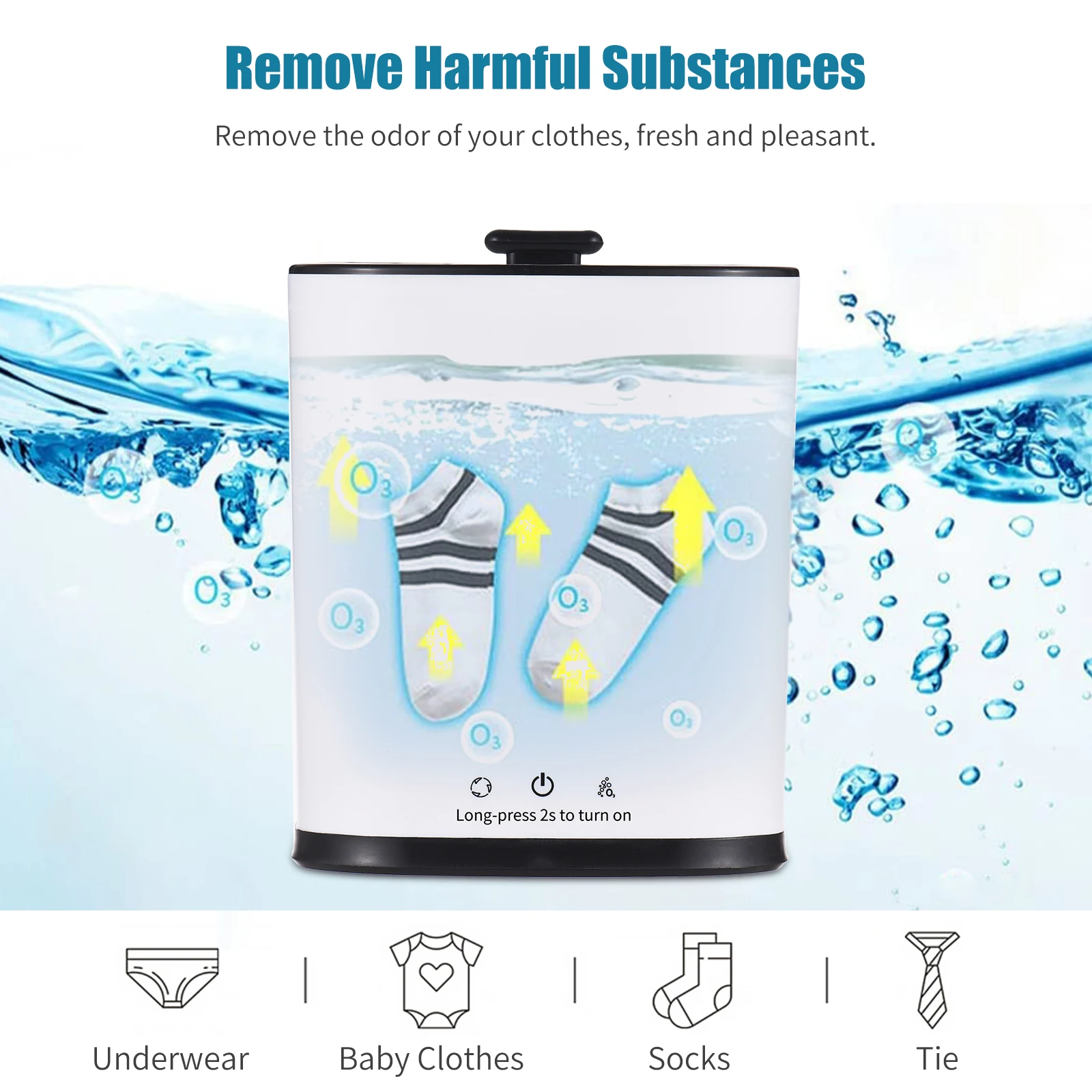 Portable Washing Machine for Underpants Underwear Sock 2L Capacity Mini Laundry Machine  Washer for Home Dormitory