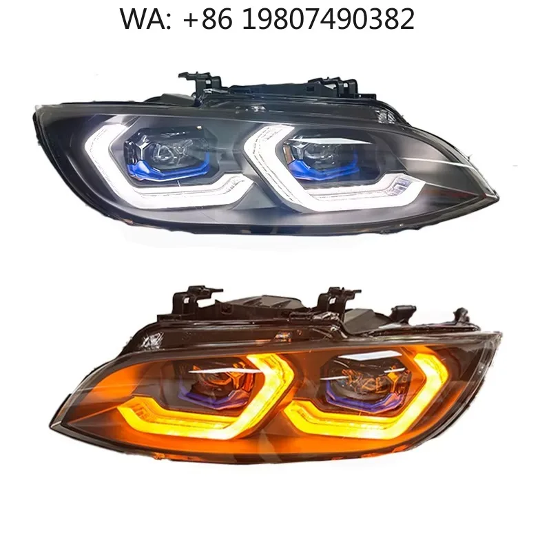 

Dynamic RGB LED Front Headlight Projector Lens Auto Parts