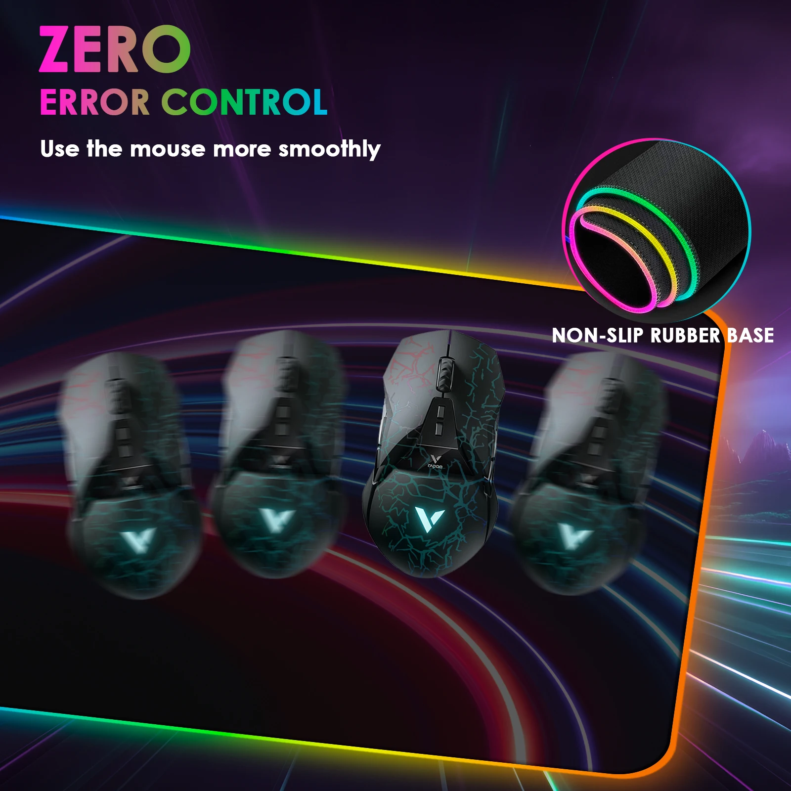 Wireless Charging RGB Mouse Pad Gaming LED Mousepad with 10 Light Modes Extra Large XXL Full Non-Slip