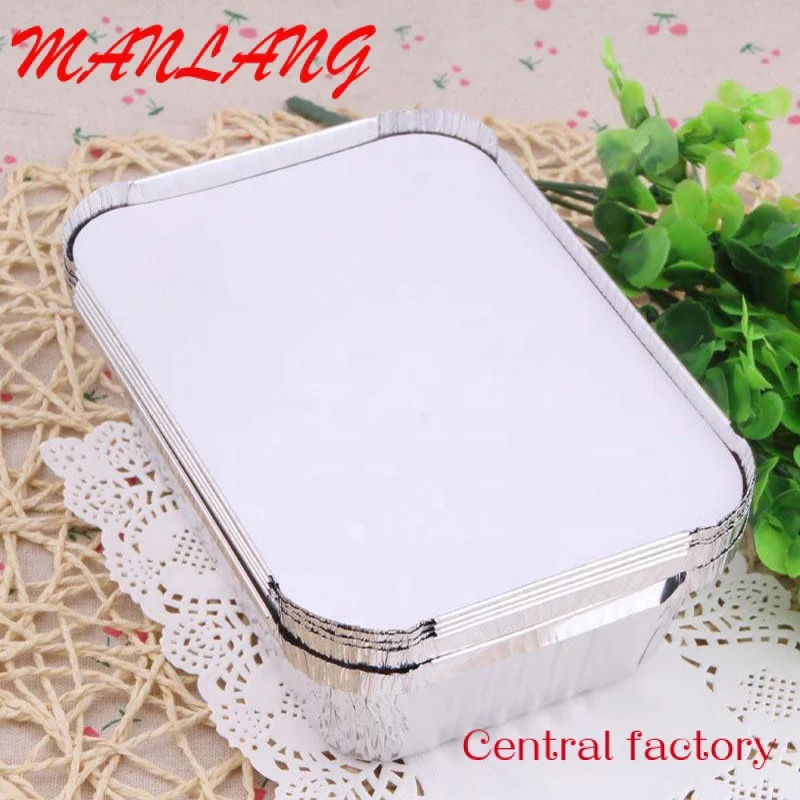 CustomCustom Fast Food Aluminum Foil Food Container/Box Disposable Aluminum Tin Foil Baking Pans/Tray/Dishes/Plates For Food Pac