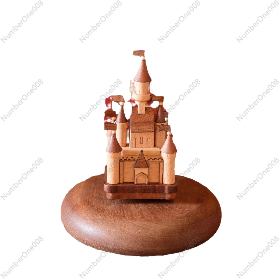 

Wooden Up House & Planet Music Box - Desktop Decoration, Creative Gift for Birthday Christmas