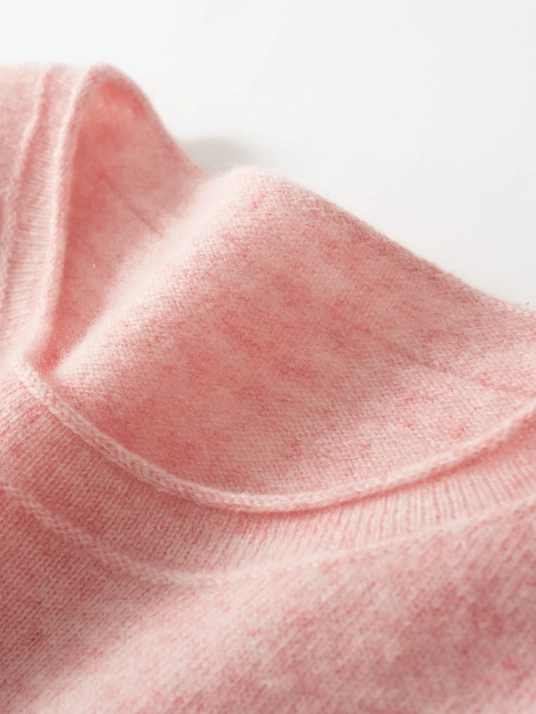 

Кашемировый свитер Hill, женский свитер с круглым вырезом, свободный свитер, мягкая восковая универсальная рубашка с низом