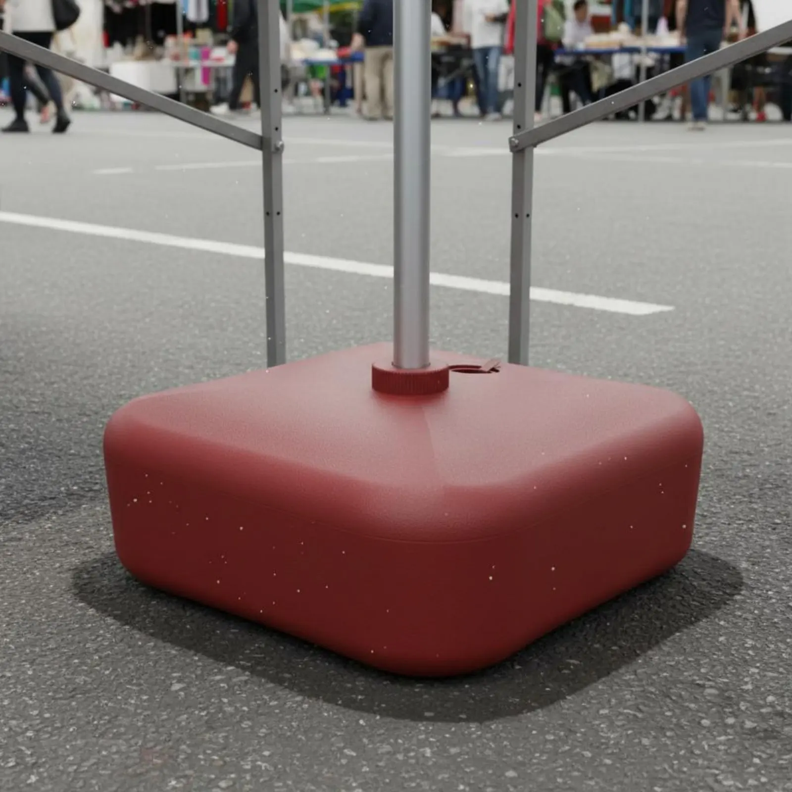 25L Water Filled Umbrella Base Stable Plastic Umbrella Base Outdoor Support Weather-Resistant Resistant for Garden