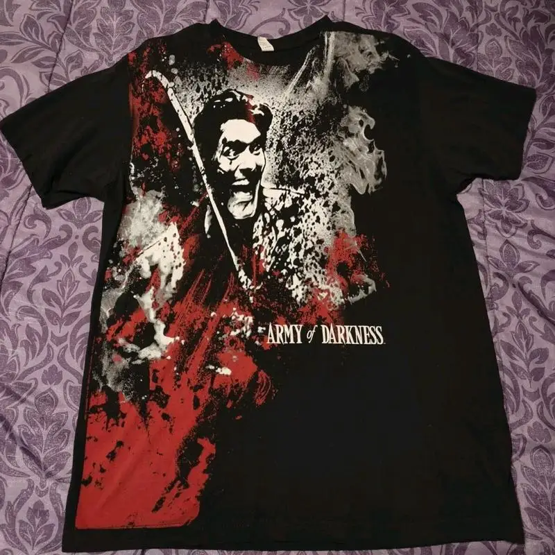 جيش الظلام - قميص نادر - كبير - تي شيرت Evil Dead - بروس كامبل