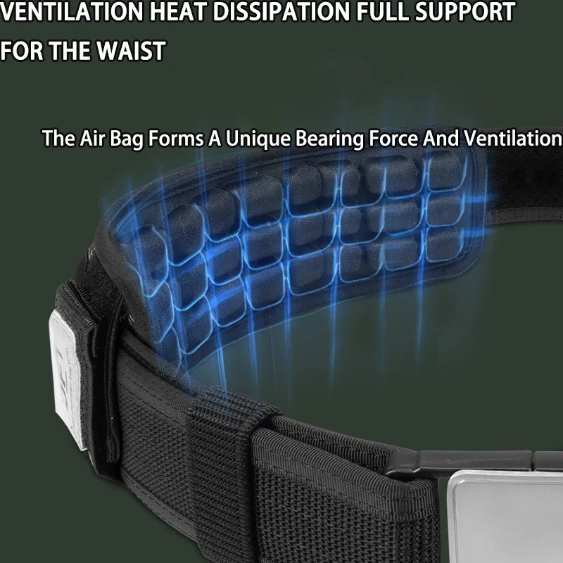 Military Tactical Belts Pad Air Bag Training Lumbar Support Decompression Waist Pad Heat Dissipation Lumbar Pad Accessories