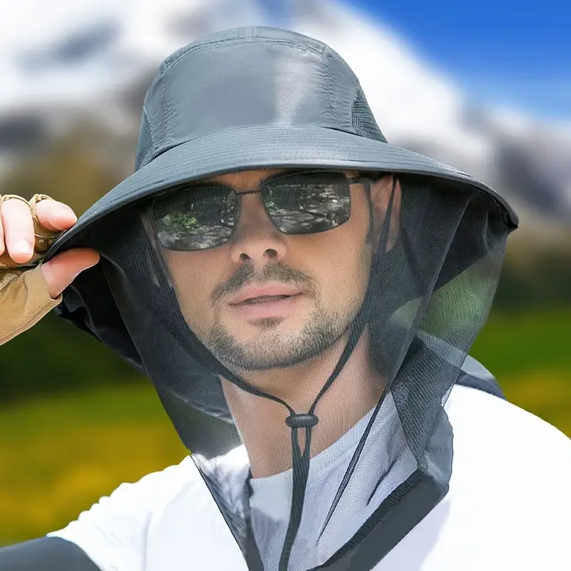 

Breathable Mesh Insect Repellent Hats,UV Protection,Breathable Mesh,Ideal for Outdoor Activities,Hiking,Fishing