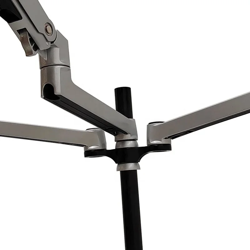 In Hoogte Verstelbare Aluminium Zilveren Laptop Stand Draagbare Mobiele Ergonomie Monitor Stand Laptop Monitor Mount Arm Dubbel