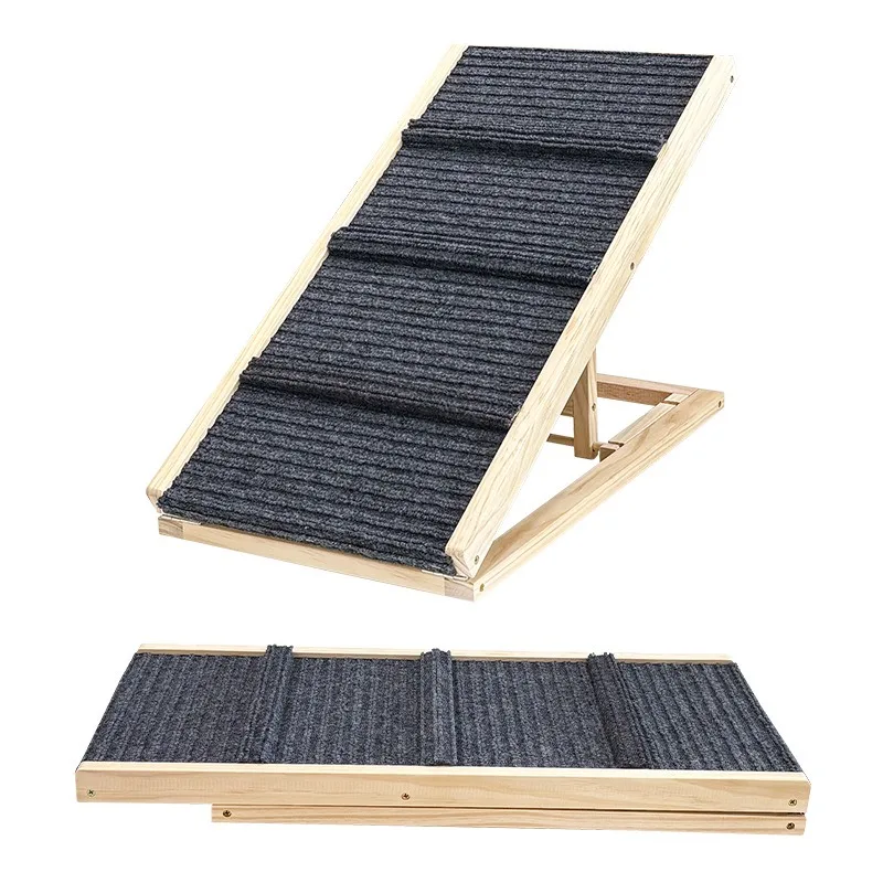 

Pet Stairs Ladder Auxiliary Dogs Easy Climbing Fabric Non-slip Height Adjustable Outdoor