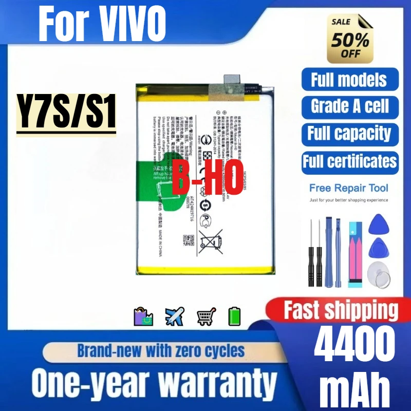

B-H0 for VIVO Y7S/S1 Mobile Phone Battery 0 Cycle High Quality High Capacity Battery Replacement Bateria Grade A Cell with Tools