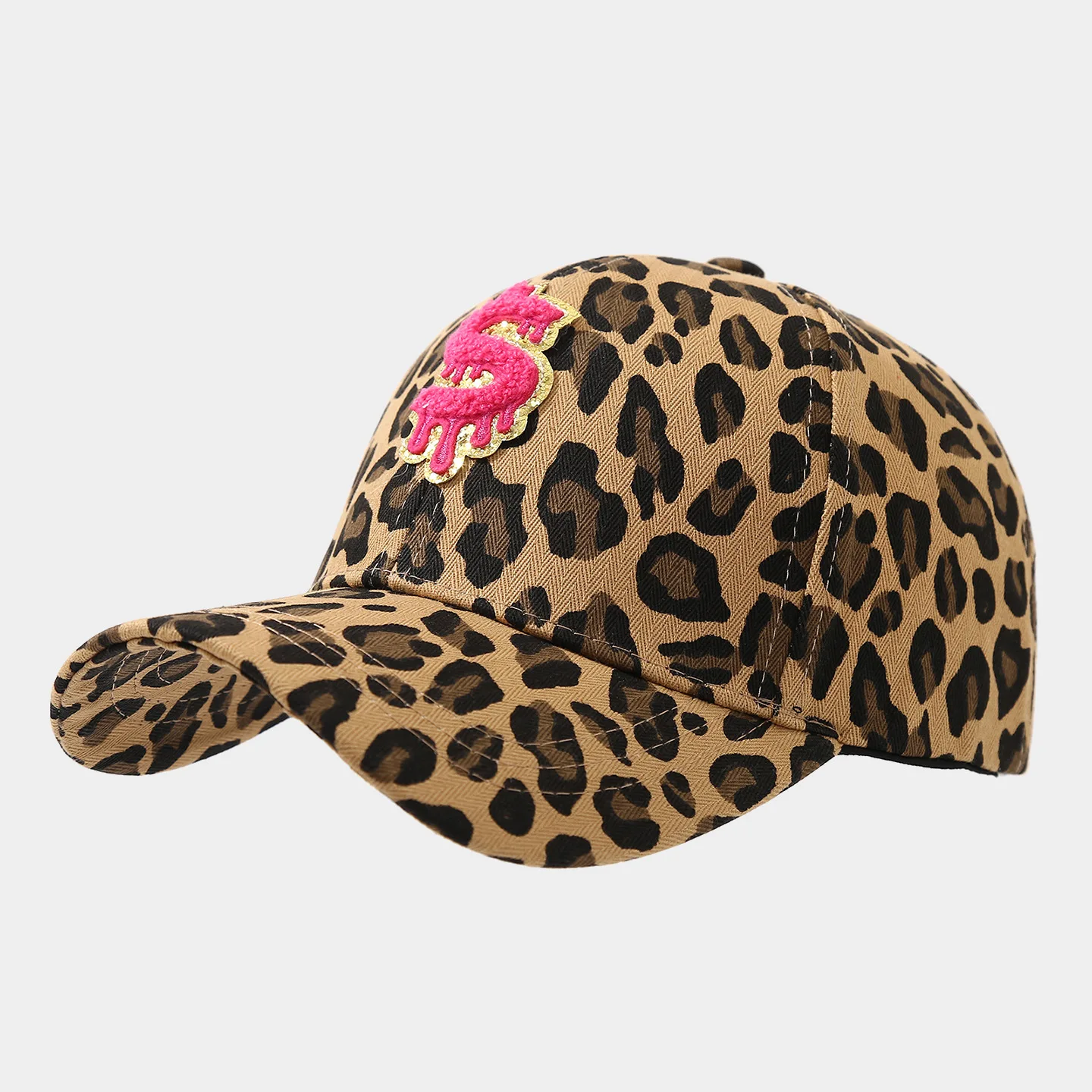 Retro Handtuch Paste Tuch Muster Leopard Print Baseball Kappe Für Frauen Herbst Neue Berühmte Mode Entenschnabel Kappe Einkaufen Hut – Detail 15