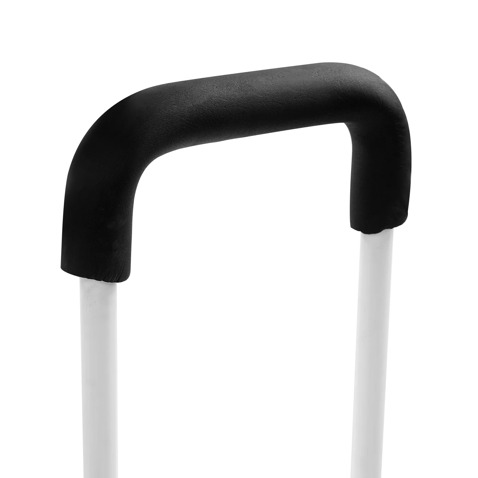 White Carbon Steel 99cm High One-step Bench with Adjustable Handrail Non-slip Stool Indoor Auxiliary Climbing Stool