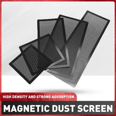 12*12CM/14*14CM PC Chassis Cooling Dust Filter Magnetic PVC Net Guard…