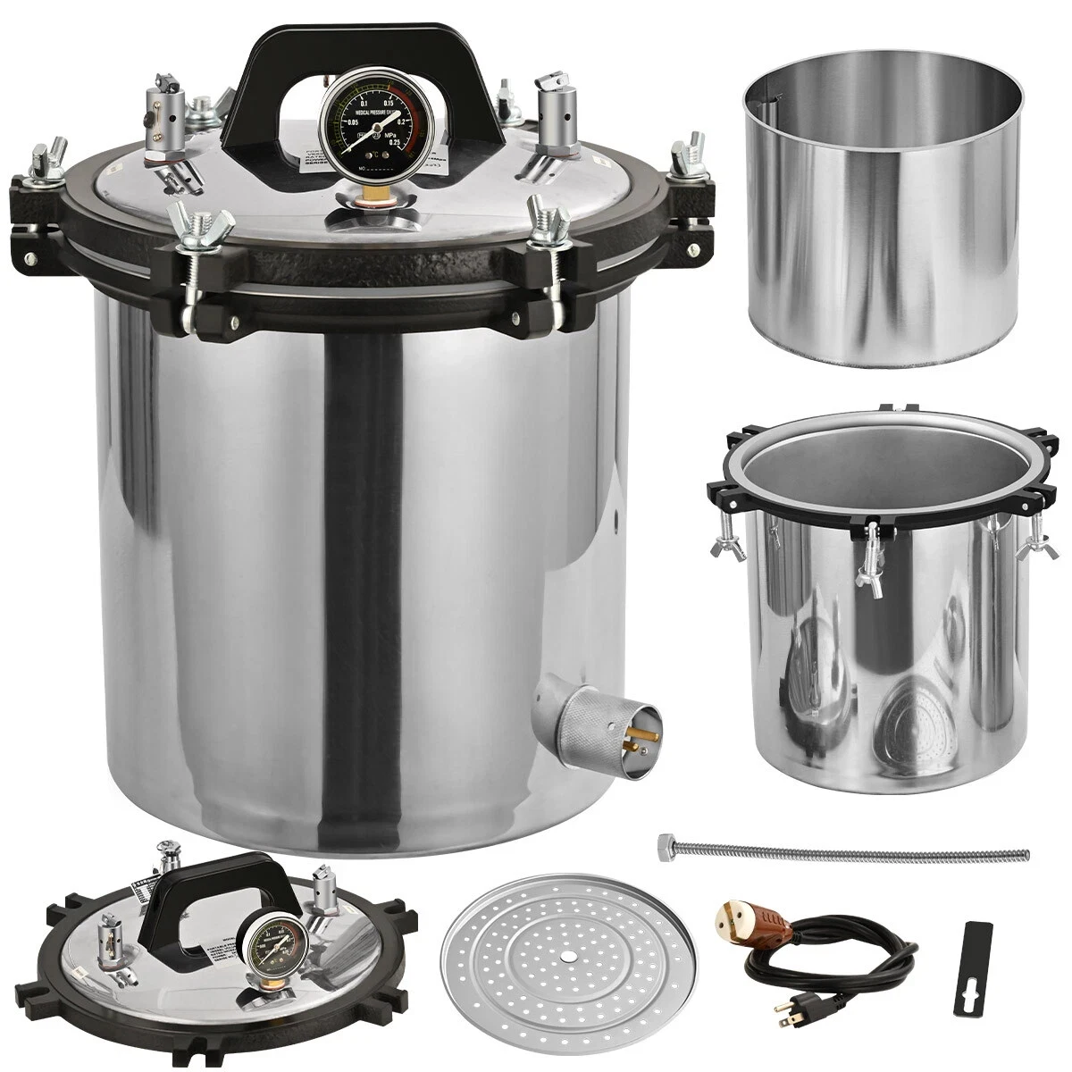 Steam Autoclave Sterilizer Can Use Both Coal and Electricity