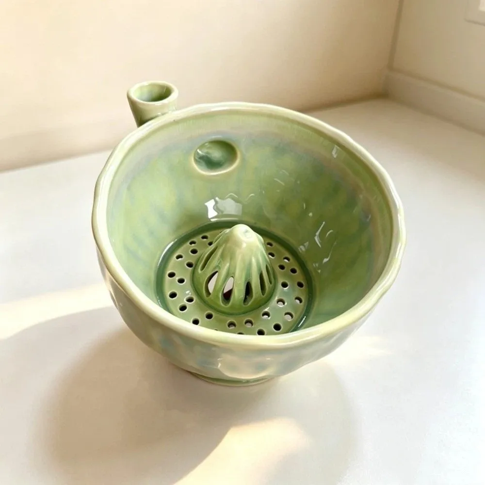 Automatic Vortex Fruit Washing Bowl Self-spinning Integrated Drainage Hole Self-Rotating Fruit Cleaner Central Flow Guide