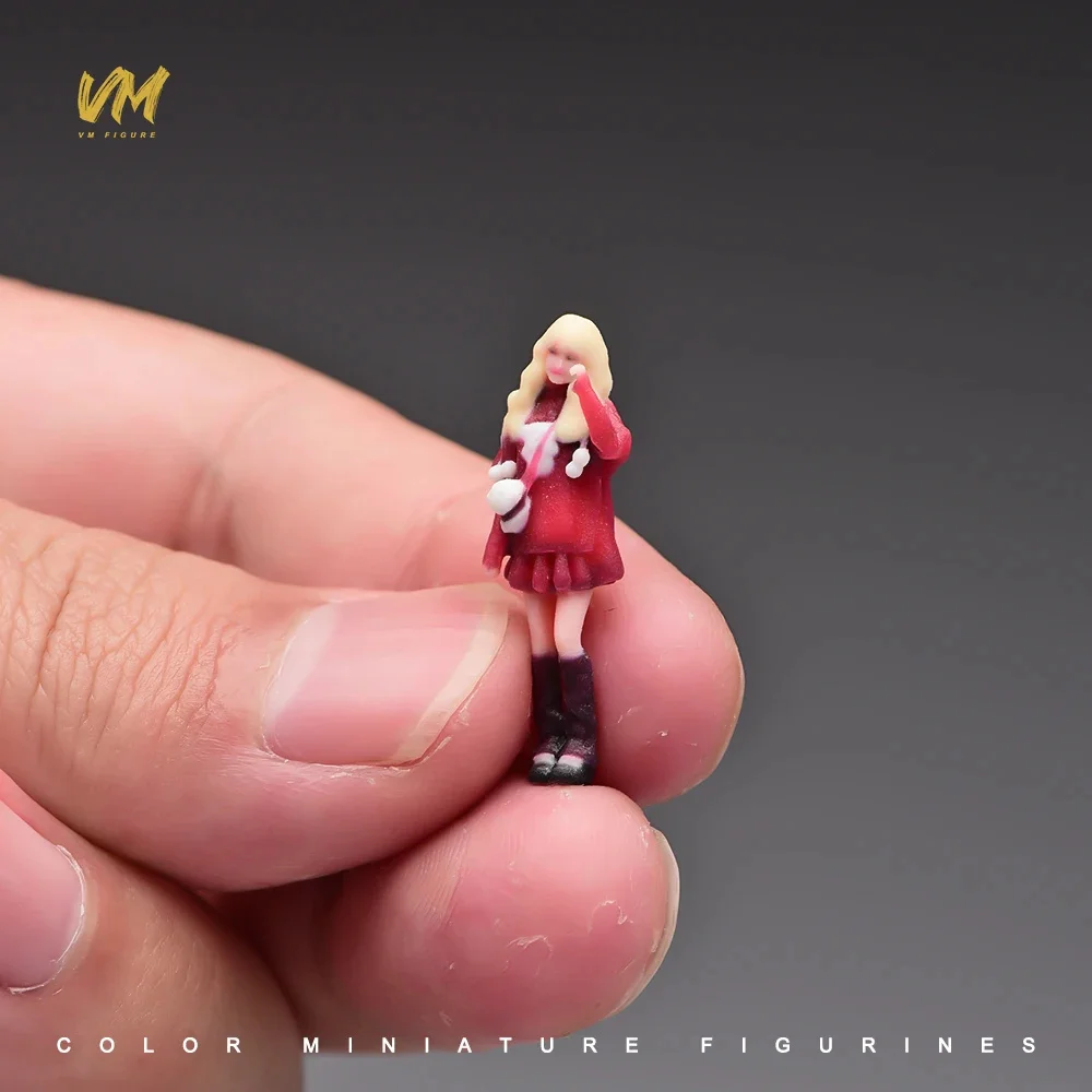 Miniaturfigur im Maßstab 1/64 Coole Business-Kleidung für junge Männer und Frauen 3D-Druck Mini-Puppe für Automodell-Dekoration und Ausstellung – Detail 23