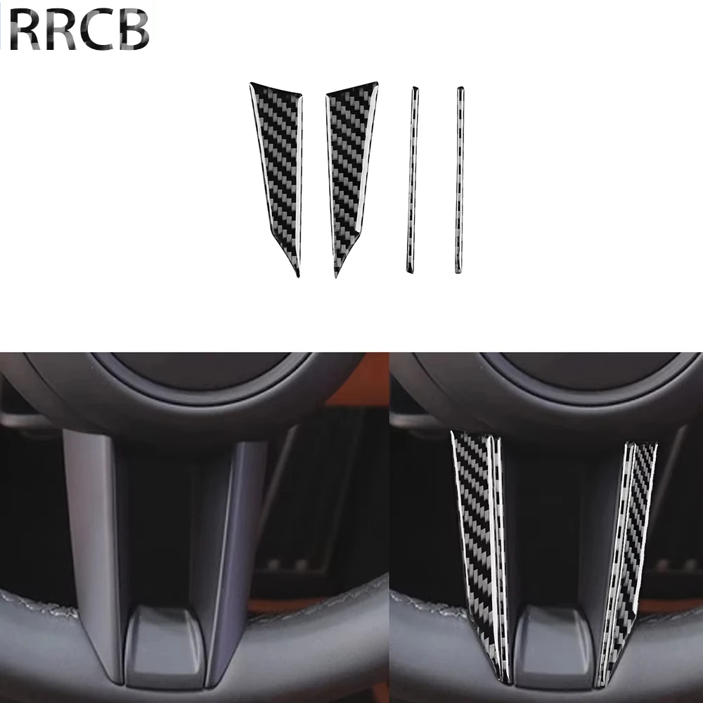 

For Porsche 911 992 2019-2024 Carbon Fiber Driver Wheel Trim Car Interior Decoration Accessories Cover Tuning Stickers Auto Trim